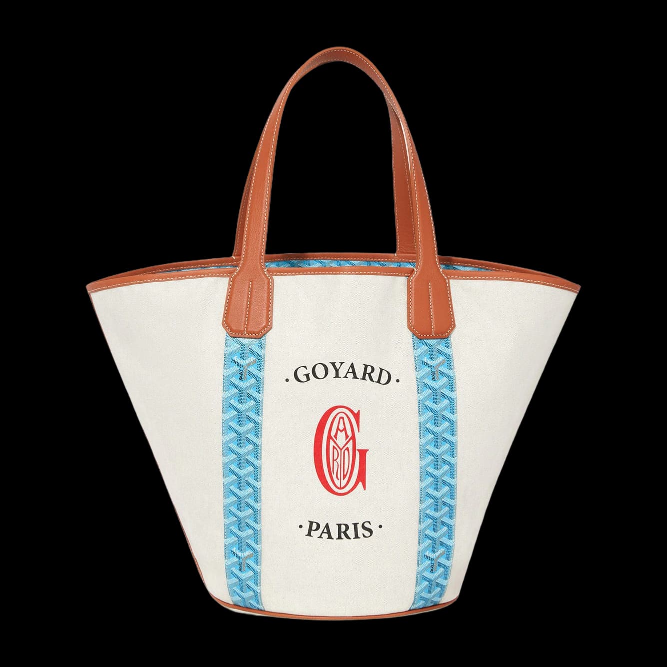 Belharra Bag, Turquoise & Tan, image 2 of 4