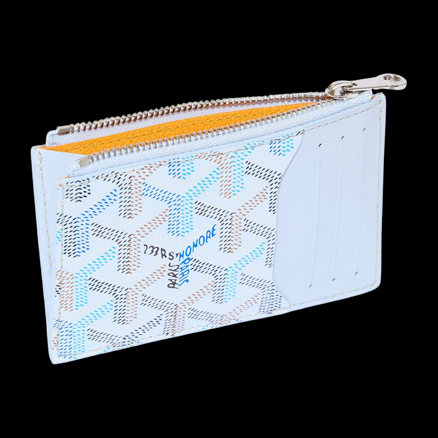 Bourbon zipped card holder multicoloured, Multicoloured Polar Blue, image 2 of 3