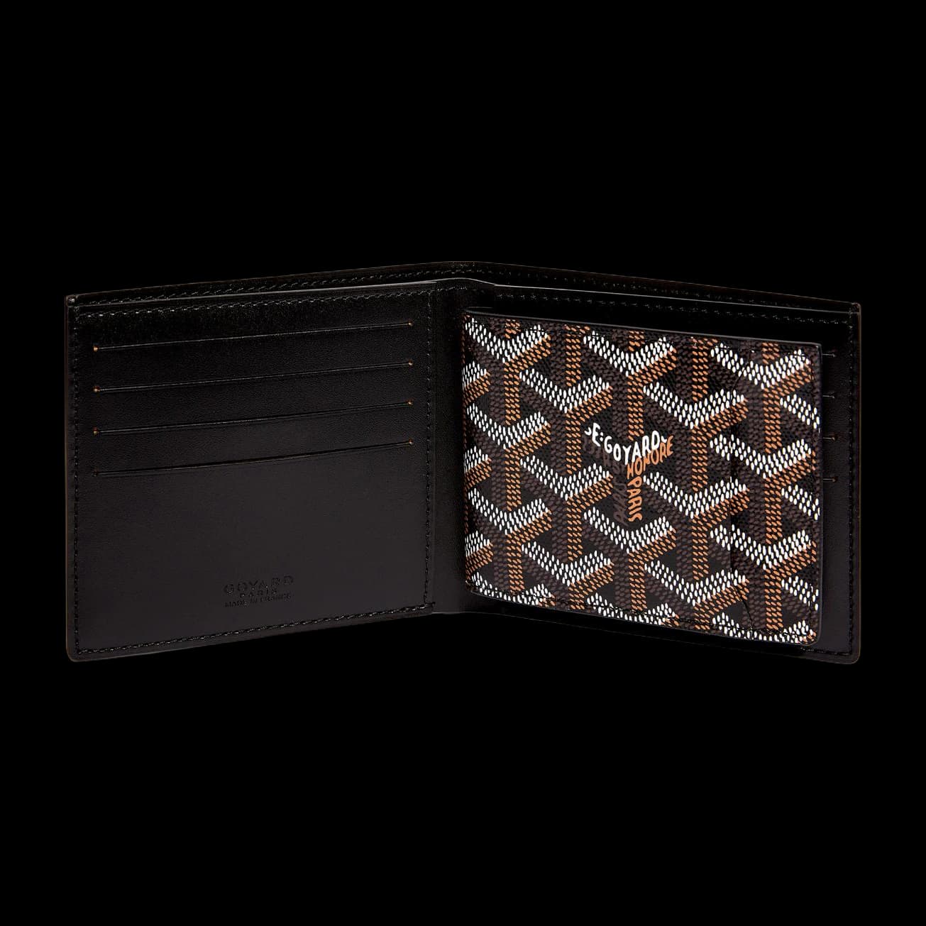 Insert Victoire Card Wallet Initials, Black, image 3 of 3