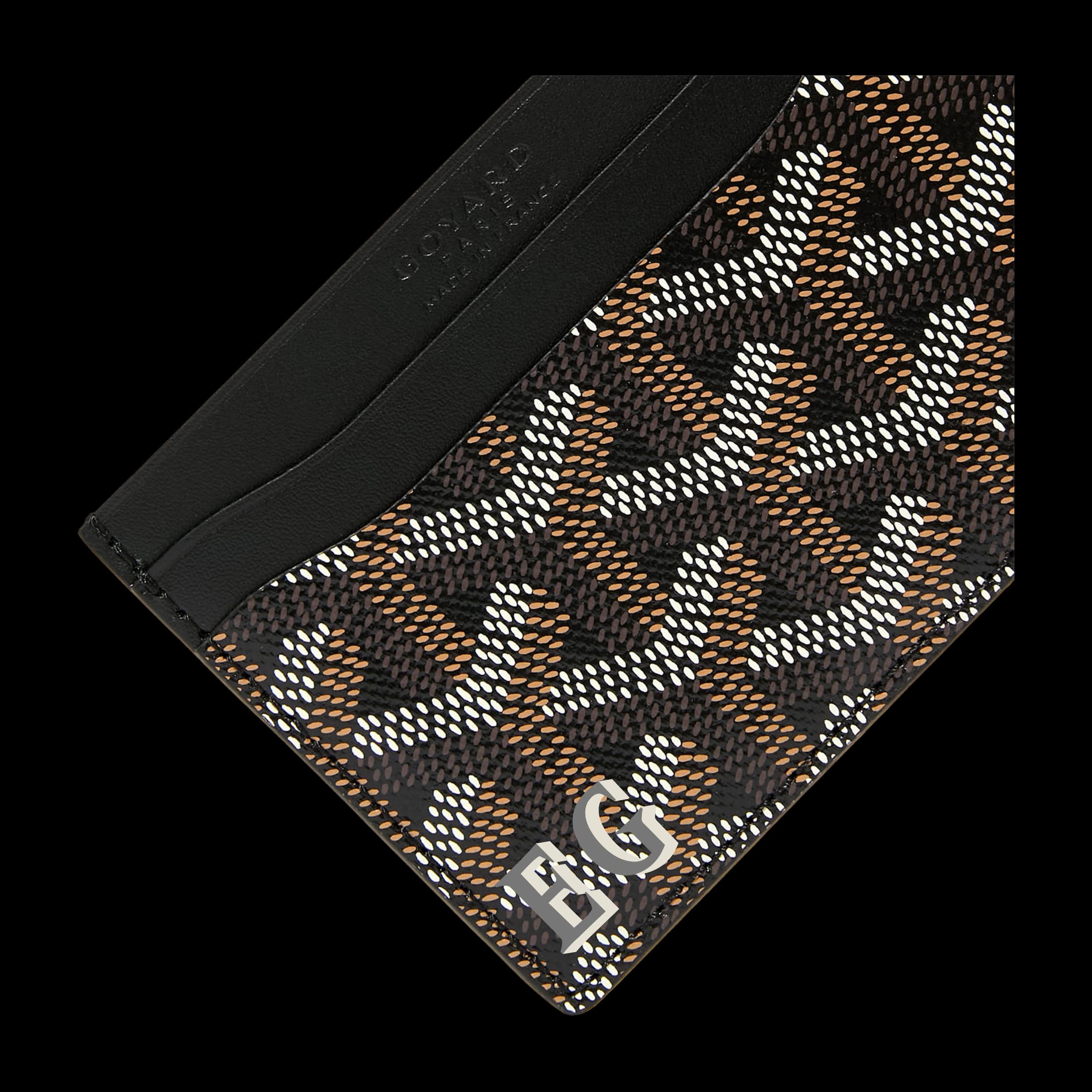 Saint-Sulpice card wallet Initials, Black, image 2 of 3